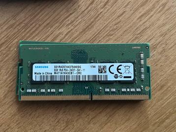 2x Samsung 8GB DDR4 Sodimm ram geheugen beschikbaar voor biedingen