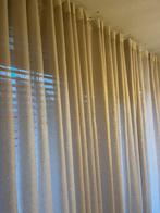 Mooie wollen vitrage taupe kleur voor een raam van 5 meter, Huis en Inrichting, Stoffering | Gordijnen en Lamellen, Ophalen of Verzenden