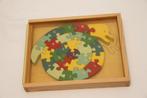 houten kinder puzzel letterslang, 2 tot 4 jaar, Gebruikt, 10 tot 50 stukjes, Ophalen of Verzenden