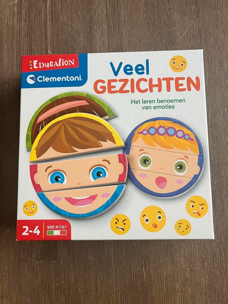 Veel Gezichten Spel - Clementoni, Kinderen en Baby's, Speelgoed | Kinderpuzzels, Zo goed als nieuw, 2 tot 4 jaar, 10 tot 50 stukjes