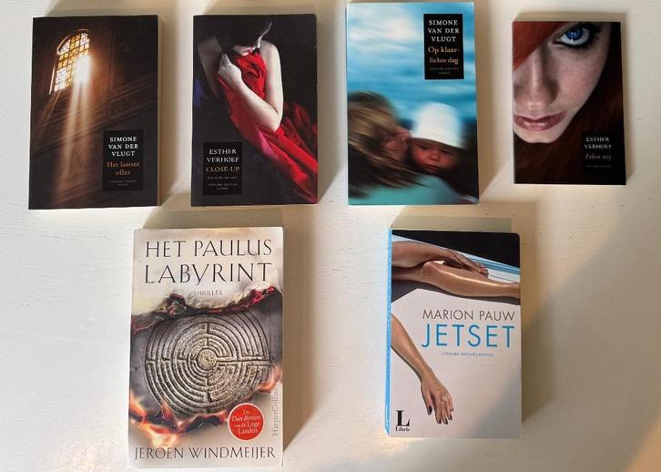 6x NL Thrillers (oa van der Vlugt, Verhoef), samen/los, Boeken, Thrillers, Zo goed als nieuw, Ophalen of Verzenden