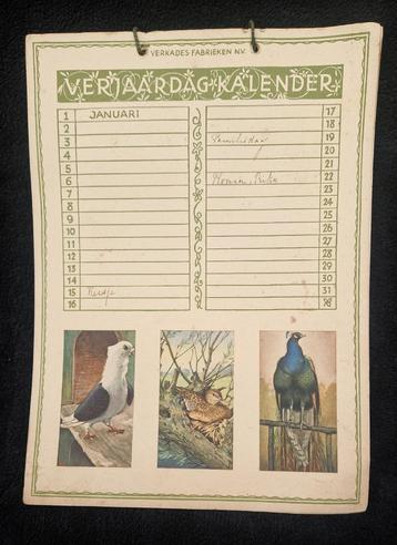 Aparte VERKADE's Fabrieken reclame KALENDER ca. 1936-1940 beschikbaar voor biedingen