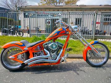 oranje Chopper te koop - Saxon Warlord 1600cc beschikbaar voor biedingen