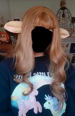 Faux fur faun blonde cosplay ears, Ophalen of Verzenden, Nieuw, Accessoires