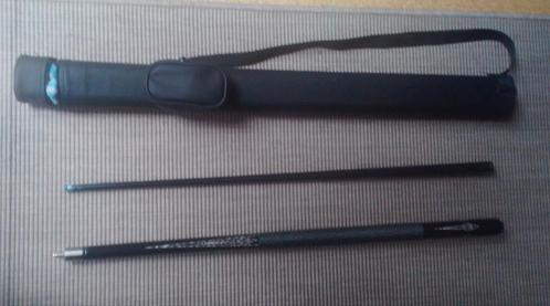 Mooie keu met bovendeel carbon., Sport en Fitness, Biljarten en Poolen, Zo goed als nieuw, Keu of Ballen, Ophalen of Verzenden