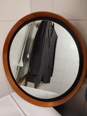 Vintage teakhouten Uno & Östen Kristiansson Luxus spiegel  beschikbaar voor biedingen