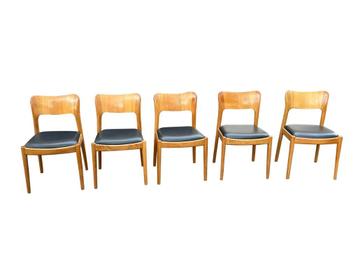 5 Deense mid century stoelen van Niels Koefoed beschikbaar voor biedingen