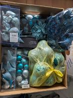Blauwe kerstversiering en ballen, Diversen, Kerst, Ophalen, Zo goed als nieuw