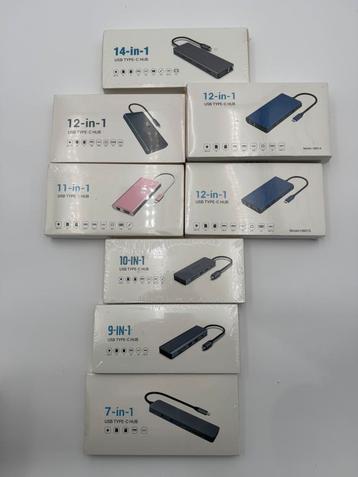Diverse soorten usb hubs met usb C aansluiting beschikbaar voor biedingen