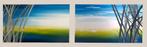 Schilderijenset (2-luik) van René Büttner, Antiek en Kunst, Kunst | Schilderijen | Abstract, Ophalen of Verzenden
