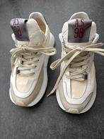 Airstep / A.S.98 leren sneakers maat 38 off white, Verzenden, Wit, Airstep, Sneakers of Gympen