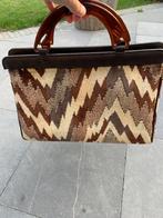 Vintage handtas, Sieraden, Tassen en Uiterlijk, Tassen | Damestassen, Ophalen, Zo goed als nieuw, Bruin, Handtas