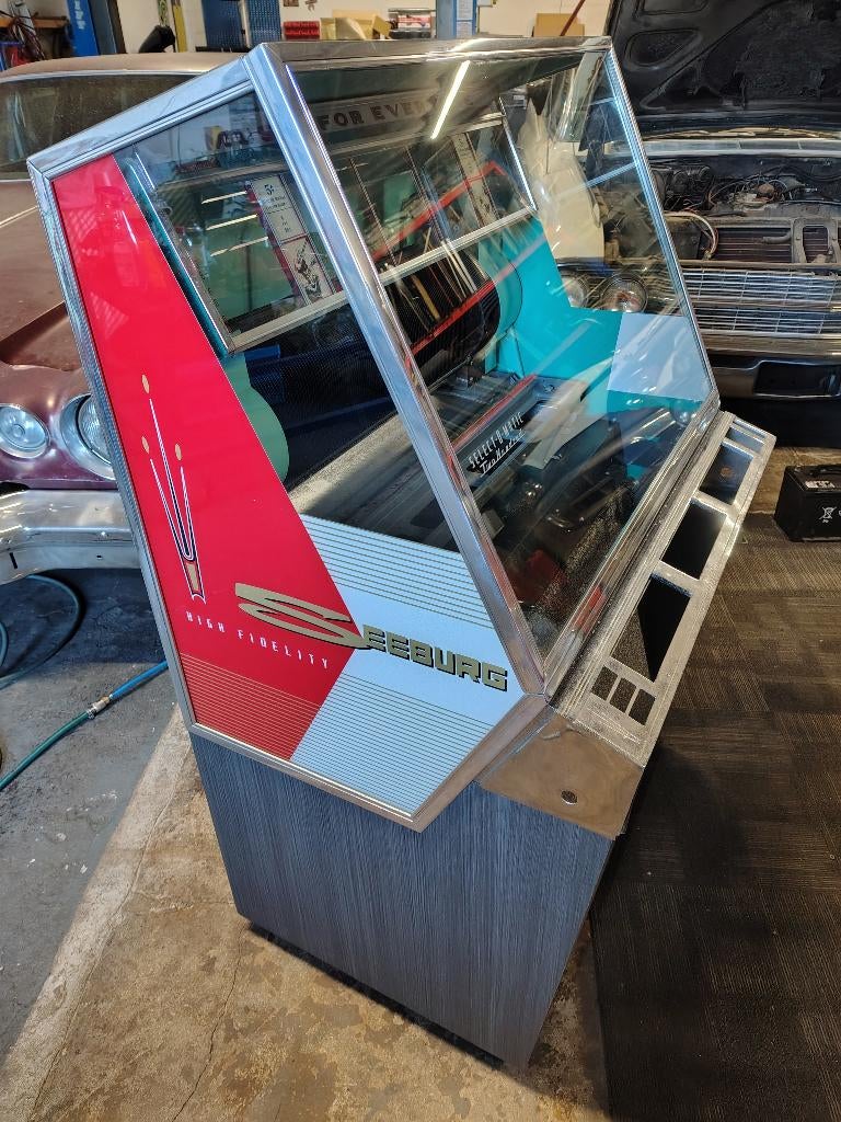 Lege jukebox kast Seeburg 201 /1958, Ophalen, Gebruikt, 1950 tot 1960, Seeburg
