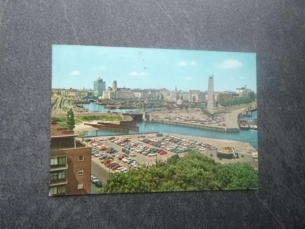 Rotterdam, gezicht op de stad/auto /panorama 1972, Verzenden, 1960 tot 1980, Gelopen, Zuid-Holland