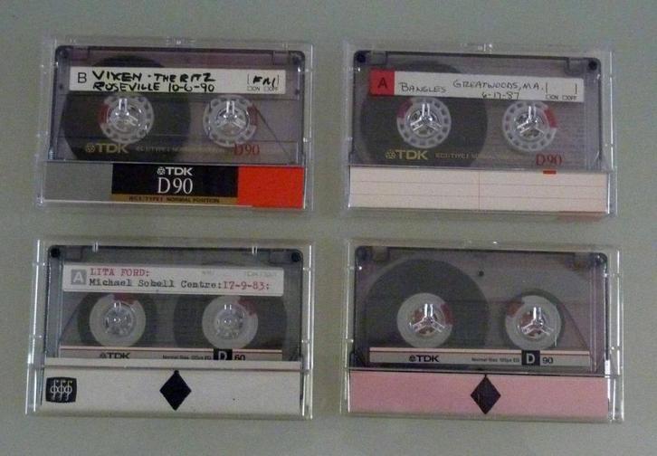 4 TDK D Normal Bias cassettebandjes cassette C60 en C90 min., Cd's en Dvd's, Cassettebandjes, Gebruikt, Overige genres, 2 t/m 25 bandjes