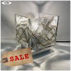 Vintage glazen plafondlamp - Seventies - Glas - SALE!, Gebruikt, Vintage, Ophalen of Verzenden, Glas