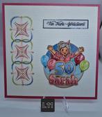 Geborduurde wenskaarten Jubileum Abraham Sara, Nieuw, Man of Vrouw, Info@sparklecrafts.nl, Ophalen of Verzenden