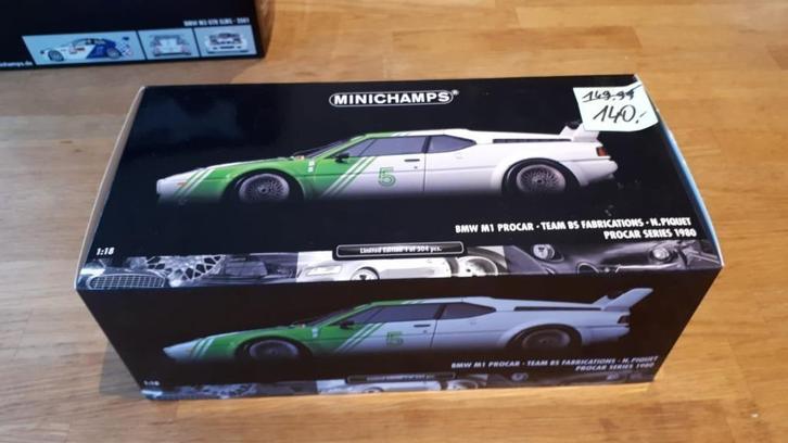BMW M1 E26 #5 DRM Nelson Piquet Minichamps NIEUW 1/18, Hobby en Vrije tijd, Modelauto's | 1:18, Nieuw, Auto, MiniChamps, Ophalen of Verzenden