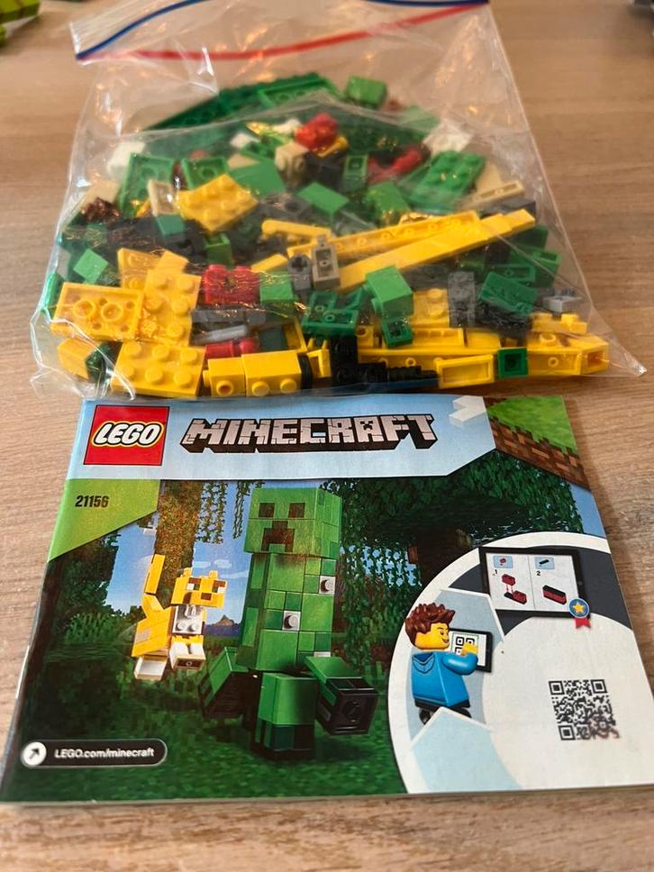 LEGO Mincraft BigFig Creeper (21156), Kinderen en Baby's, Speelgoed | Duplo en Lego, Zo goed als nieuw, Ophalen of Verzenden