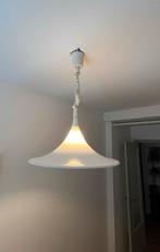 Vintage Witte Hanglamp, Ophalen of Verzenden, Zo goed als nieuw, Kunststof, Minder dan 50 cm