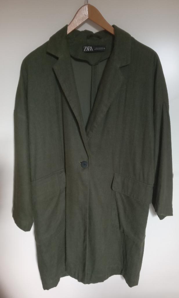 Zara donkergroene zomerjas, maat M, Kleding | Dames, Jassen | Zomer, Zo goed als nieuw, Maat 38/40 (M), Groen, Verzenden