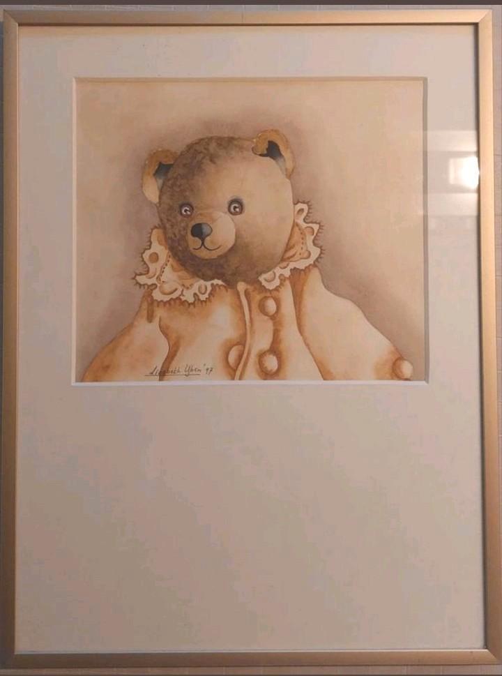Berenaquarel .. Liesbeth IJben .., Antiek en Kunst, Kunst | Schilderijen | Klassiek, Ophalen of Verzenden