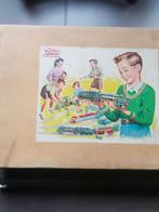 Vintage Kartonnen Doos - Locomotief Afbeelding, Antiek en Kunst, Ophalen of Verzenden