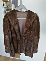 Vintage bontjas maat 42, Ophalen, Gedragen, Maat 42/44 (L), Bruin