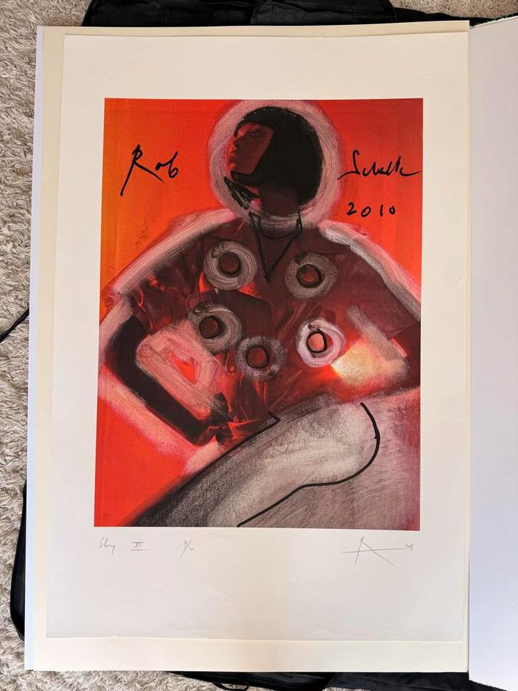 Rob Scholte - Glossy Serie - 4 Gesigneerde Prints, Antiek en Kunst, Kunst | Etsen en Gravures, Ophalen