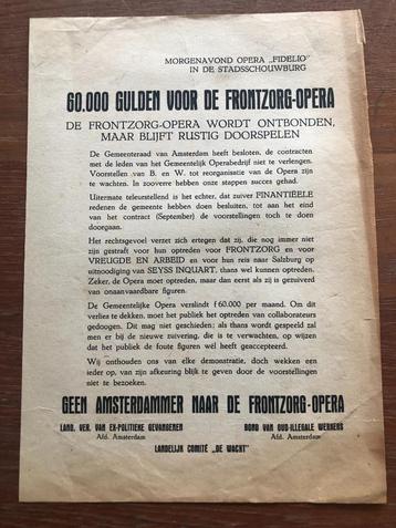 1946? Fel protest van ex-illegalen tegen FRONZORGOPERA beschikbaar voor biedingen