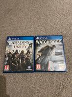 PS4 - Assasins Creed Unity - Watch Dogs, Gebruikt, Ophalen of Verzenden