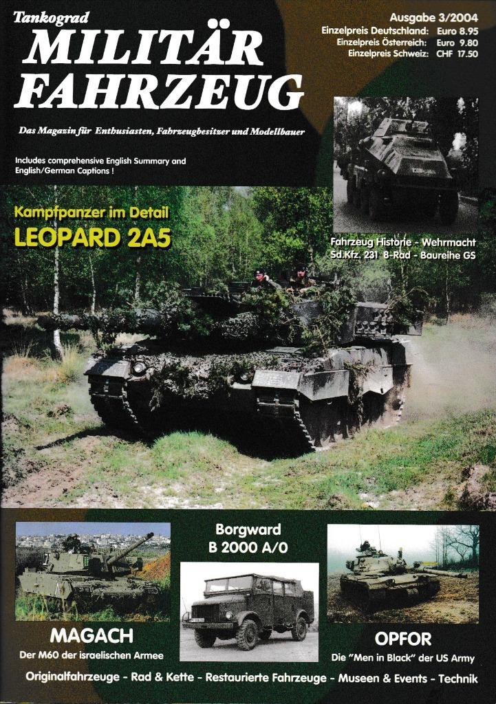 Militärfahrzeug Ausgabe 4/2004, Boeken, Oorlog en Militair, Zo goed als nieuw, Landmacht, 1945 tot heden, Ophalen of Verzenden