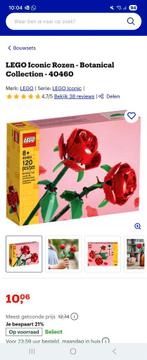 In elkaar gezette lego rozen, Ophalen of Verzenden, Zo goed als nieuw