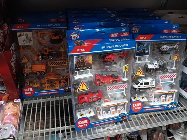 3 Soorten Speelgoed Auto Sets - Super Power, Kinderen en Baby's, Speelgoed | Speelgoedvoertuigen, Nieuw, Ophalen of Verzenden
