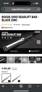 Ohio deadlift barbell, Ophalen of Verzenden, Zo goed als nieuw