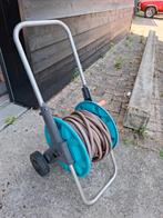 Slanghaspel. Gardena. Slangenwagen. 25 meter. Verrijdbaar., Tuin en Terras, Ophalen of Verzenden, Gebruikt, Tuinslanghaspel