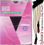 2 SiSi Brasil vintage superfijne fishnetpanties maten 1 en 2, Maat 36/38 (S), Zwart, Nieuw, Panty