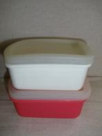 Tupperware boodtrommeltjes wit en roze met deksel, Huis en Inrichting, Keuken | Tupperware, Ophalen of Verzenden, Wit, Overige typen