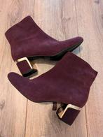 DKNY Bessenkleurige Enkellaarsjes Maat 38, Kleding | Dames, Verzenden, Zo goed als nieuw, Rood, DKNY
