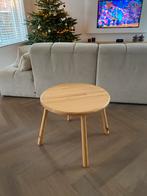 Houten tafeltje - naturel, rond, 60cm, Huis en Inrichting, 45 tot 60 cm, Minder dan 55 cm, Gebruikt, Rond
