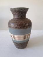 Retro seventies keramieke vaas izgst 37 cm hoog, Ophalen of Verzenden