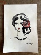 Kees van Dongen, origineel aquarel, Antiek en Kunst, Kunst | Schilderijen | Klassiek, Ophalen of Verzenden