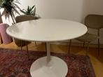 Witte ronde eettafel; bieden vanaf €75,-, Huis en Inrichting, Tafels | Eettafels, Ophalen, Overige materialen, 100 tot 150 cm