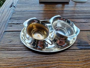 verzilverd roomstel niet gemerkt  beschikbaar voor biedingen