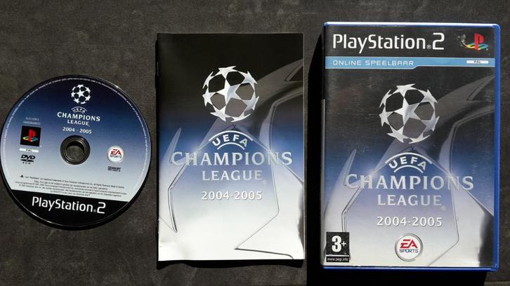 PS2 - UEFA Champions League 2004 2005 - Voetbal Spel, Spelcomputers en Games, Games | Sony PlayStation 2, Zo goed als nieuw, Sport