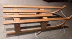 Houten slee met evt rugleuning, Ophalen, Rugleuning, Zo goed als nieuw, Hout