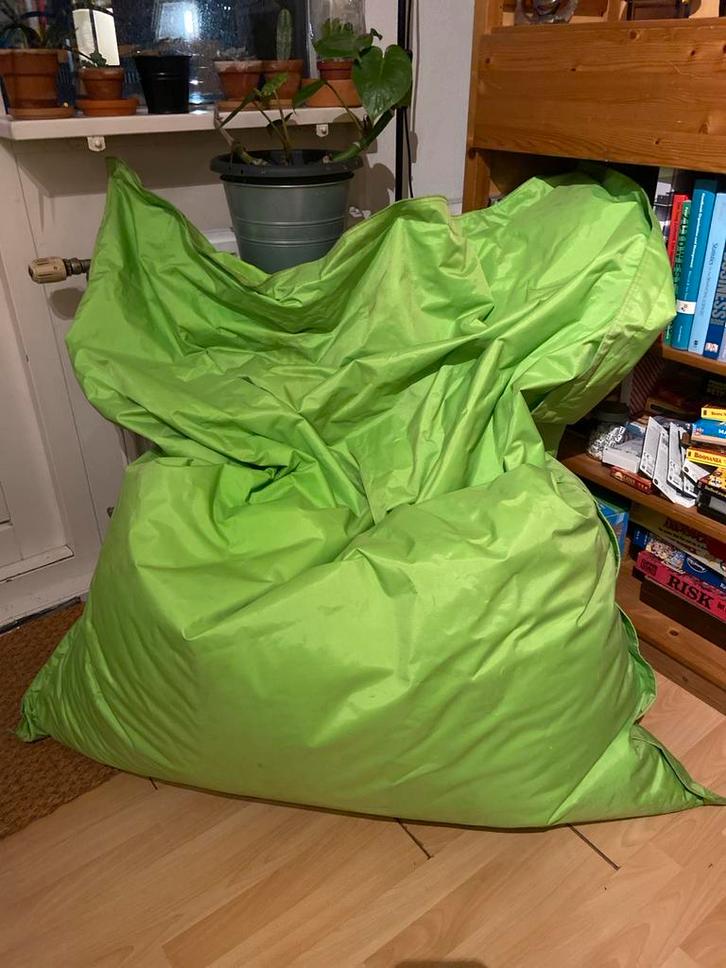 Grote Groene Zitzak FATBOY, Huis en Inrichting, Zitzakken, Gebruikt, Zitzak, Groen, Ophalen