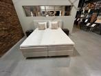 Luxe Boxspring Ibiza beige Actieprijs bed topper matras, Ophalen, Beige, Luxe Boxspring Ibiza beige, 180 cm