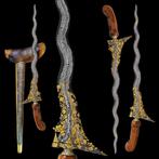 Antieke Naga Sasra Kinatah keris kris, krissen, kerissen, Antiek en Kunst, Ophalen of Verzenden