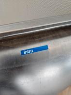 Wastafel wasbak RVS metaal Intra set van 2 stuks 55 cm x 42, Ophalen, Nvt, Nvt, Gebruikt